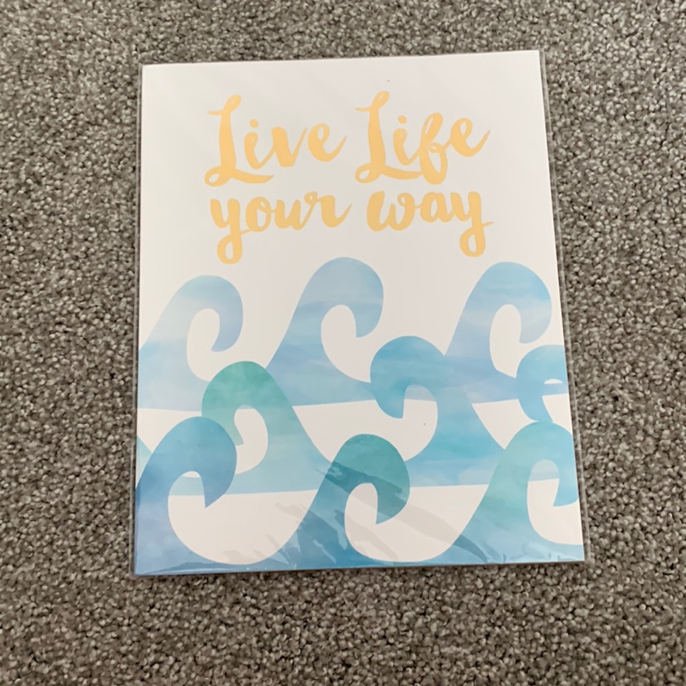 Art print, still wrapped, 8x10 inches - beach themed
